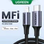 UGREEN Original MFI Dark Green1 Meter Usb C sang cáp chiếu sáng Sạc nhanh di động