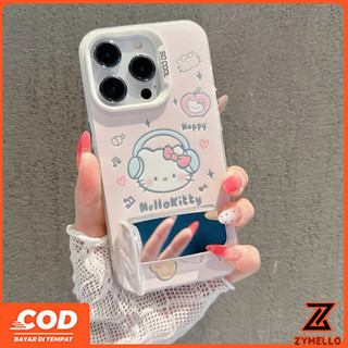 Thích hợp cho OPPO Reno 15F Reno 14F Reno 13F Reno 13 PRO Reno12 F Reno11 F Reno 10 Reno 8T Reno 8Z Reno 7Z Reno8 Hoạt Hình Quế Chó Hello Kitty Gương Đứng Chống Sốc TPU Ph