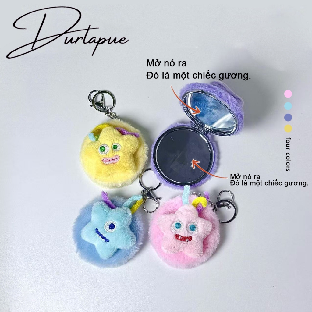 [Durlapue]Mặt dây chuyền túi có thể dùng làm gương! Mặt dây chuyền sang trọng dễ thương thực sự hiểu trái tim cô gái