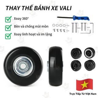 Bánh xe vali, bánh xe thay thế, bánh xe vali giảm tiếng ồn để sửa chữa và thay thế.