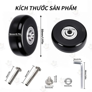 Bánh xe vali, bánh xe thay thế, bánh xe vali giảm tiếng ồn để sửa chữa và thay thế.