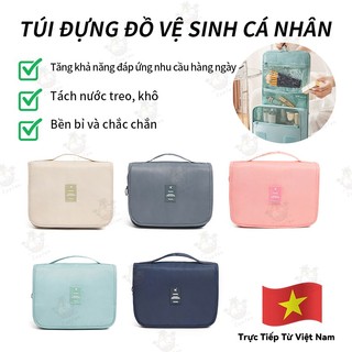 Túi đựng mỹ phẩm du lịch có móc treo chống nước, túi đựng đồ vệ sinh cá nhân đa năng nhiều ngăn tiện lợi, gọn nhẹ