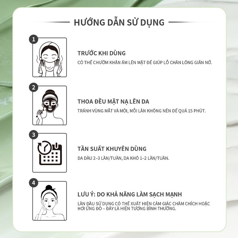 【SevonStory ⑦】Mặt nạ bùn sắc đôi làm sáng da dưỡng trắng giảm mụn cho da hỗn hợp dầu mụn chiết xuất rau má bằng sáng chế Hàn Quốc