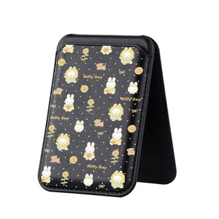 Giá đỡ thẻ điện thoại da thật họa tiết Miffy Rabbit dễ thương dành cho các cặp đôi tương thích với iPhone 17 17 Pro Max 17 Air 16 16 Pro Max 15 14 13 12 11 Pro Max Plus giá đỡ thẻ dọc