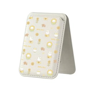 Giá đỡ thẻ điện thoại da thật họa tiết Miffy Rabbit dễ thương dành cho các cặp đôi tương thích với iPhone 17 17 Pro Max 17 Air 16 16 Pro Max 15 14 13 12 11 Pro Max Plus giá đỡ thẻ dọc