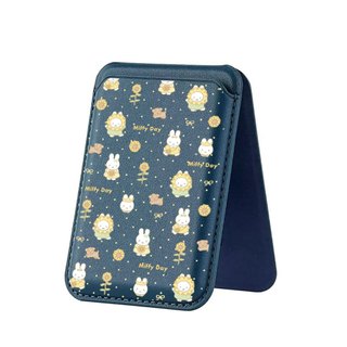 Giá đỡ thẻ điện thoại da thật họa tiết Miffy Rabbit dễ thương dành cho các cặp đôi tương thích với iPhone 17 17 Pro Max 17 Air 16 16 Pro Max 15 14 13 12 11 Pro Max Plus giá đỡ thẻ dọc