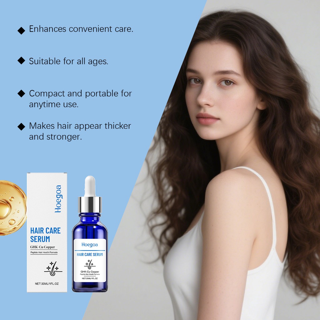 Hoegoa GHK-Cu Copper Peptide Chăm Sóc Tóc Cho Tóc Mềm Mại & Tỏa Sáng - Kem Dưỡng Ẩm Da Đầu Khô 30ML