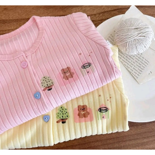 (6m-15Y) Áo len KidsSpring Selvedge Áo khoác ngoài Baby Boys Girls Top
