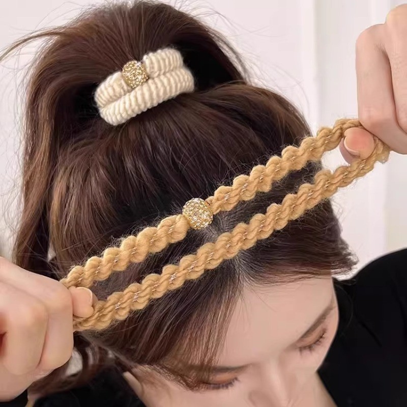 Băng đô nhiều màu với dây cao su dày và độ đàn hồi tốt