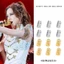 Nhẫn Tóc Bện Kim Loại Rỗng Cho Cô Gái