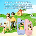 Bộ đàm video cho trẻ em, Bộ đàm video 2 gói cầm tay có thể sạc lại cho trẻ em, tầm xa lý tưởng cho các trò chơi gia đình, bên ngoài — ảnh 3