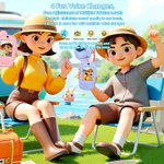 Bộ đàm video cho trẻ em, Bộ đàm video 2 gói cầm tay có thể sạc lại cho trẻ em, tầm xa lý tưởng cho các trò chơi gia đình, bên ngoài — ảnh 5