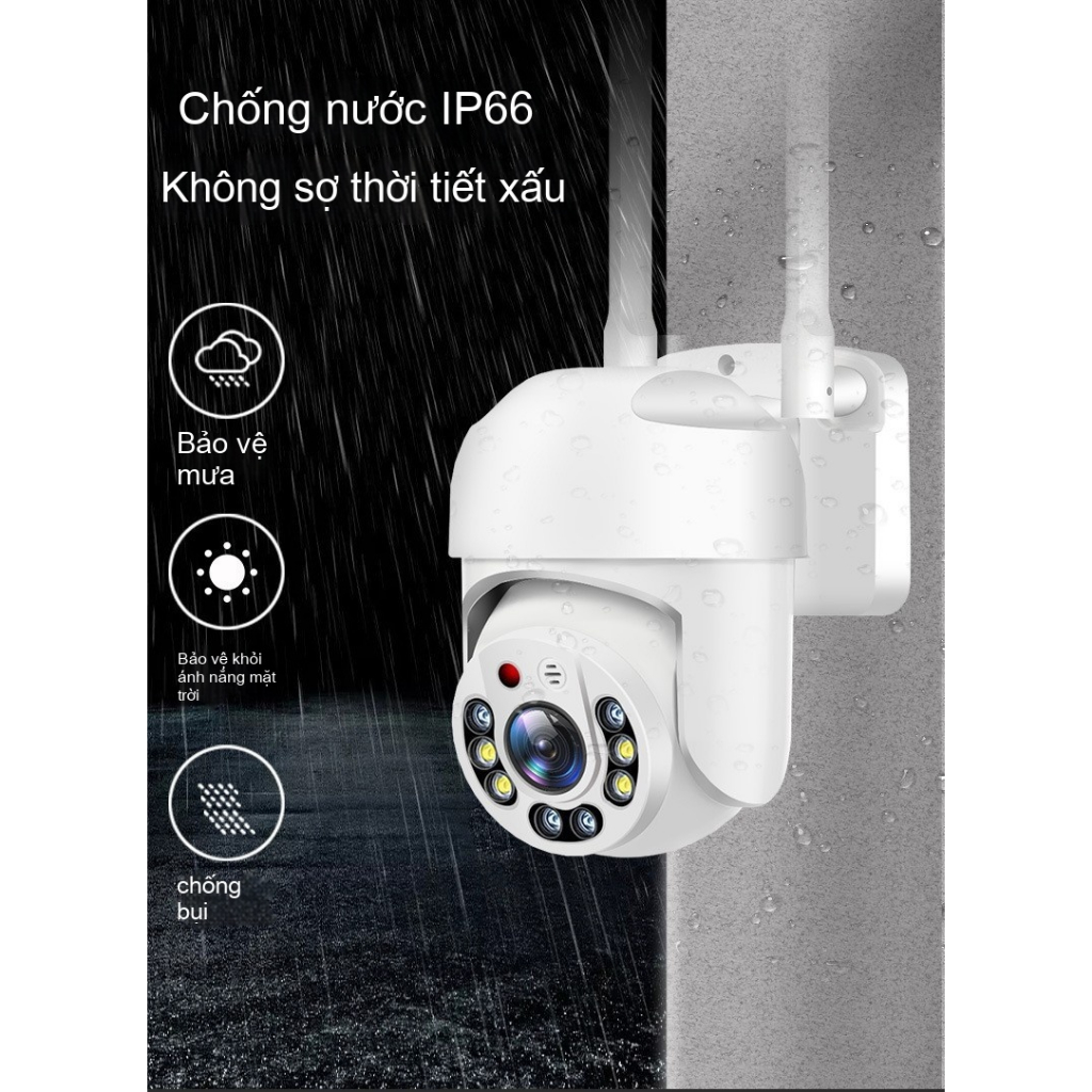 Camera không dây Hộ gia đình HD wifi Mạng từ xa Tầm nhìn ban đêm Cloud Ant Ngoài trời 5G Camera giám sát băng tần kép