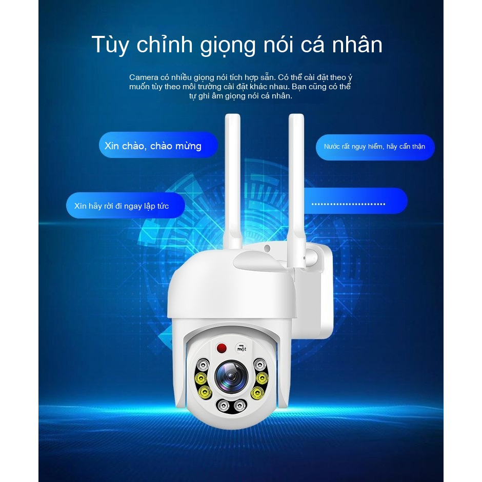 Camera không dây Hộ gia đình HD wifi Mạng từ xa Tầm nhìn ban đêm Cloud Ant Ngoài trời 5G Camera giám sát băng tần kép