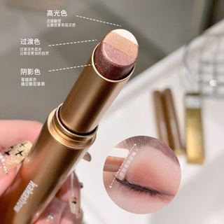 Kem Phấn Mắt 3 Màu KAKASHOW - Phấn Mắt Chuyển Màu Nâu Đất Tự Nhiên Phong Cách Hàn Quốc Cho Người Mới Bắt Đầu Chống Thấm Nước Di Động Dễ Sử Dụng C602