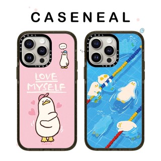 CASENEAL Vịt Dễ Thương Chất Lượng Cao Ốp Lưng Điện Thoại Acrylic Thích Hợp Cho iPhone 17ProMax 17pro 17 air 16promax 16 15promax 15 14promax 13 13promax Ốp Lưng Cứng Chống Rơi Thời Trang