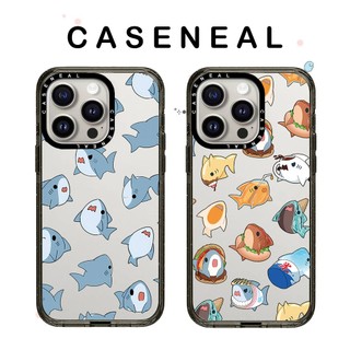 CASENEAL Cá mập đầy màu sắc Vỏ điện thoại Acrylic chất lượng cao Thích hợp cho iPhone 17ProMax 17pro 17 air 16promax 16 15promax 15 14promax 13 13promax Ốp lưng cứng chống rơi thời trang