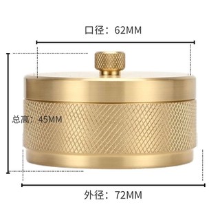 Gạt tàn tròn bằng đồng nguyên chất có nắp Quà tặng kinh doanh Phòng khách Bàn cà phê Văn phòng Sáng tạo Độc đáo Hợp thời trang Gạt tàn ô tô