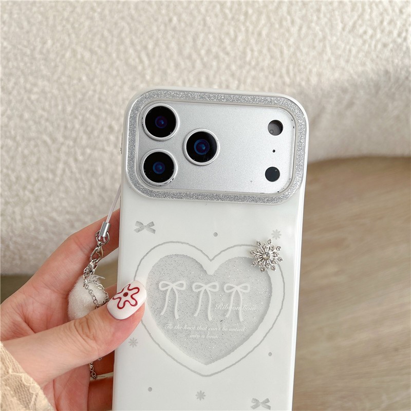 Ốp điện thoại TPU họa tiết nơ tình yêu cho iPhone 17 Pro max 16 Pro