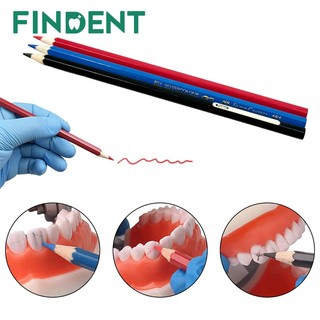 1 Cái / 3 Nha Khoa Răng Miệng Bút Đánh Dấu Gỗ Intraoral Marker Đỏ / Xanh / Đen Răng Giả Giả Sửa Chữa Răng Giả Dòng Dấu Hiệu