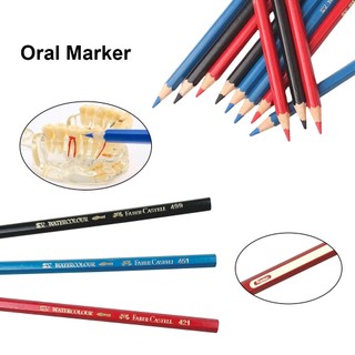 1 Cái / 3 Nha Khoa Răng Miệng Bút Đánh Dấu Gỗ Intraoral Marker Đỏ / Xanh / Đen Răng Giả Giả Sửa Chữa Răng Giả Dòng Dấu Hiệu