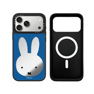 Từ Tính Không Dây Cho iPhone 17 16 15 14 13 Pro Max Plus Miffy Gương Khung Đen Cạnh Cứng Ốp điện thoại Ốp điện thoại Khắc Logo
