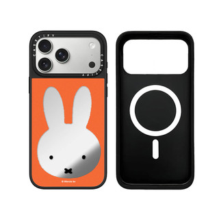 Từ Tính Không Dây Cho iPhone 17 16 15 14 13 Pro Max Plus Miffy Gương Khung Đen Cạnh Cứng Ốp điện thoại Ốp điện thoại Khắc Logo