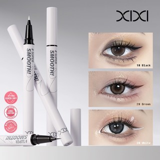 XIXI Bút Kẻ Mắt Siêu Mịn - 3 Giây Nhanh Khô Lâu Dài Chống Thấm Nước Chống Mồ Hôi Chống Thấm Nước Đen Brwon Bút Kẻ Mắt Trắng D944