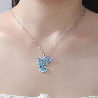 Mặt dây chuyền chim ruồi thép không gỉ đa màu sắc, tự làm trang sức, móc khóa và phụ kiện thời trang
