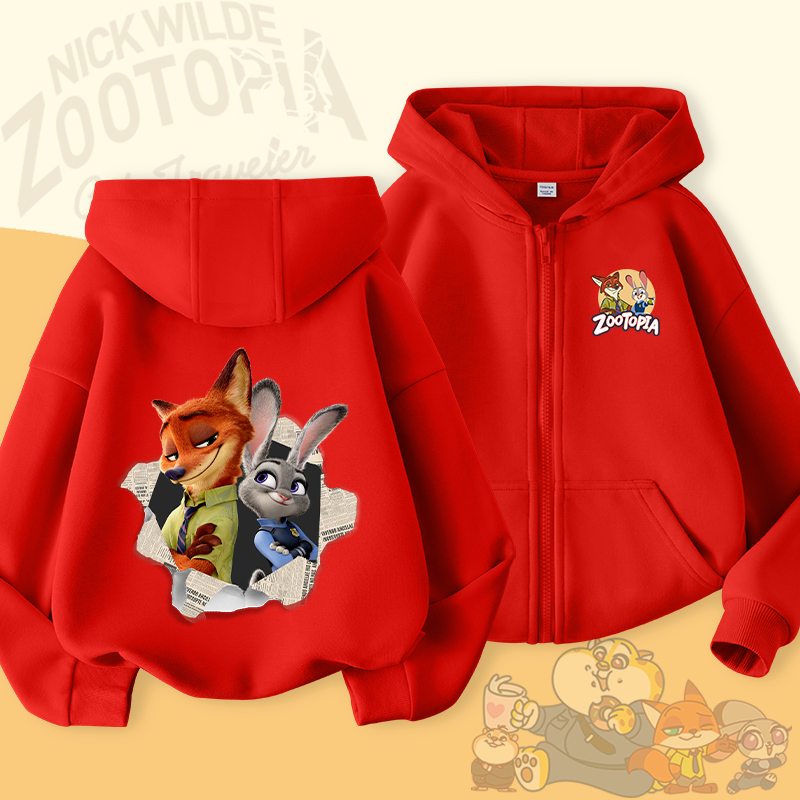W.G.Q Áo Hoodie bé trai / bé gái, mùa xuân thu mỏng giản dị thoải mái, với  in hình Zootopia