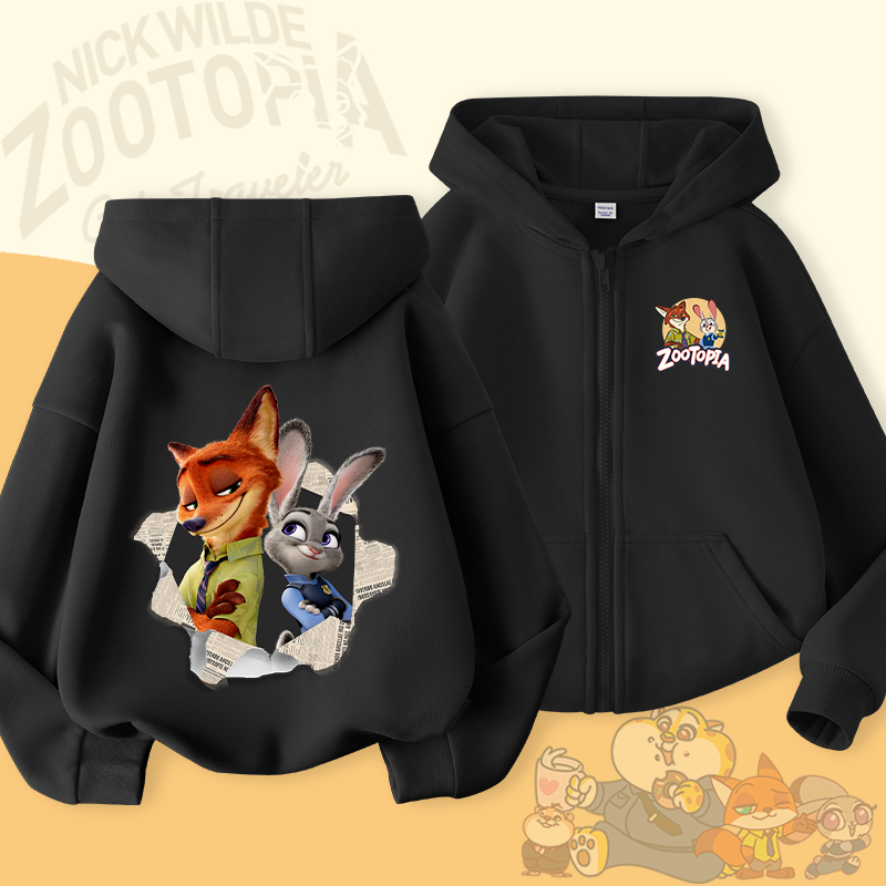 W.G.Q Áo Hoodie bé trai / bé gái, mùa xuân thu mỏng giản dị thoải mái, với  in hình Zootopia