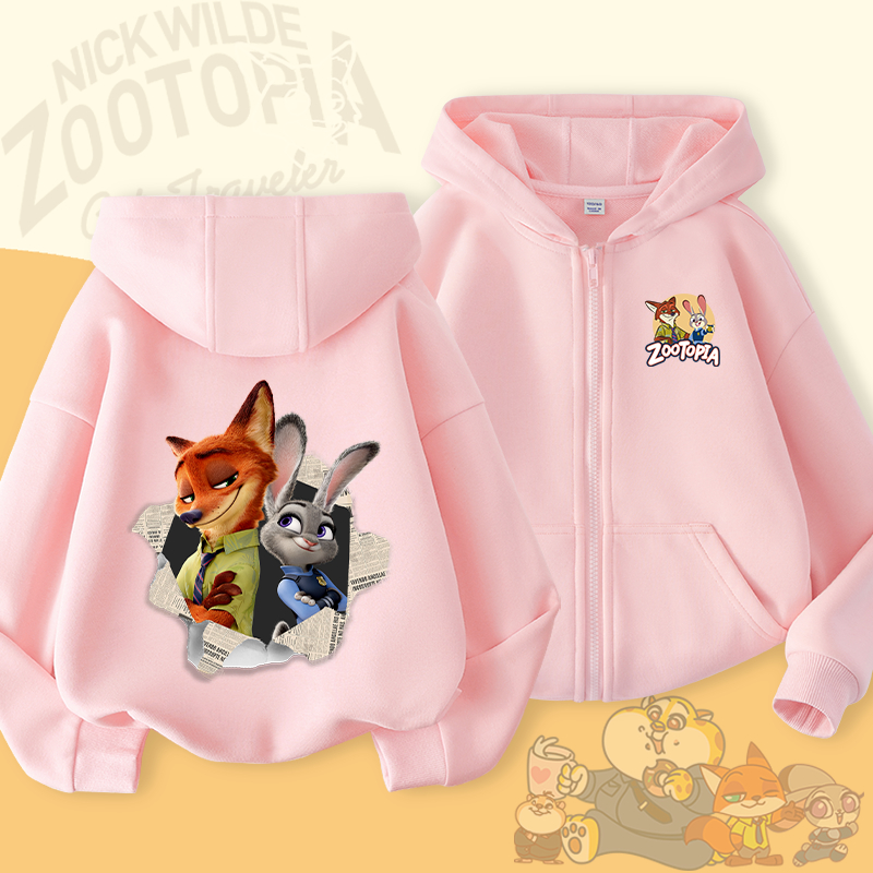 W.G.Q Áo Hoodie bé trai / bé gái, mùa xuân thu mỏng giản dị thoải mái, với  in hình Zootopia