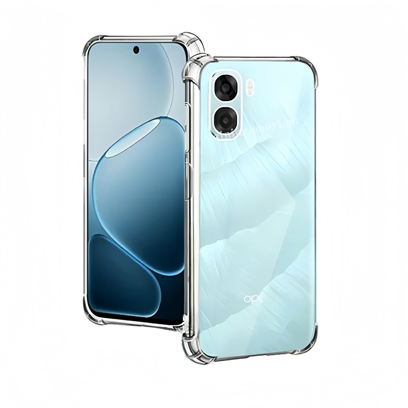 4IN1 Trọn Bộ Cho Oppo A6X, A6pro, A5pro, A5, A3, A3X Ốp Lưng Trong Suốt + Kính Cường Lực + Ống Kính Máy Ảnh + Bảo Vệ Mặt Sau, Bảo Vệ Toàn Diện Tối Giản