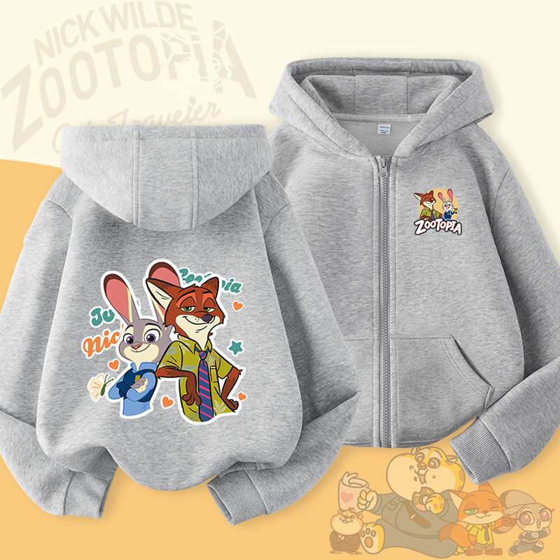 W.G.Q Áo Hoodie bé trai / bé gái, mùa xuân thu mỏng giản dị thoải mái, với in hình thành phố động vật điên rồ