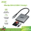Acer Đầu đọc thẻ SD 4.0, Đầu đọc Micro SD UHS-II USB C Bộ chuyển đổi thẻ nhớ loại C có cổng PD 100W cho MicroSD SDXC SDHC UHS-II & UHS-I cho iPhone 15 / 16 / 17 Laptop MacBook