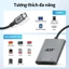 Acer Đầu đọc thẻ SD USB C, Khe cắm kép Type C sang đầu đọc thẻ nhớ, Bộ chuyển đổi máy ảnh thẻ Micro SD bằng nhôm cho MicroSD, iPhone16 / 15 tương thích, MacBook, iPad Pro, Android, Laptop