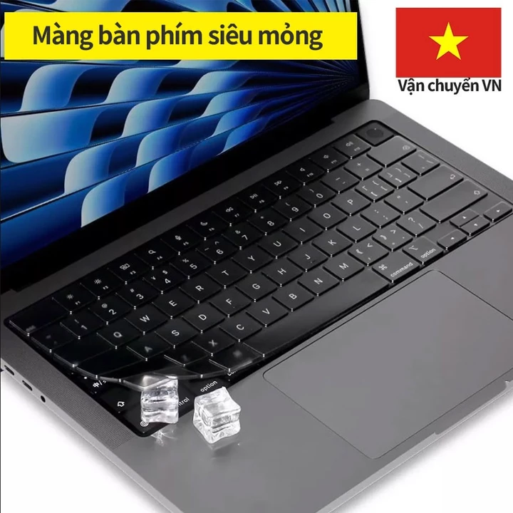 Vỏ bàn phím trong suốt TPU tương thích cho 2023 2024 macbook Pro 14 16 M3 Air 15.3 A2941 air 13,6 m2 A2681 Pro 13 M2 14 16 2021 m1 Pro M1 Pro 13 16