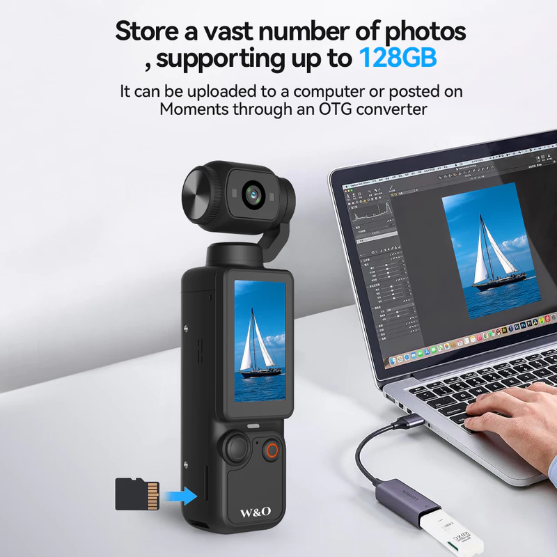 1080P WiFi Thể Thao Có Thể Đeo Camera Du Lịch Xe Đạp Lái Xe Máy Ghi Âm Mini Thể Thao Cho Xe Máy Và Vlogging (với SDcard32GB) — ảnh 1