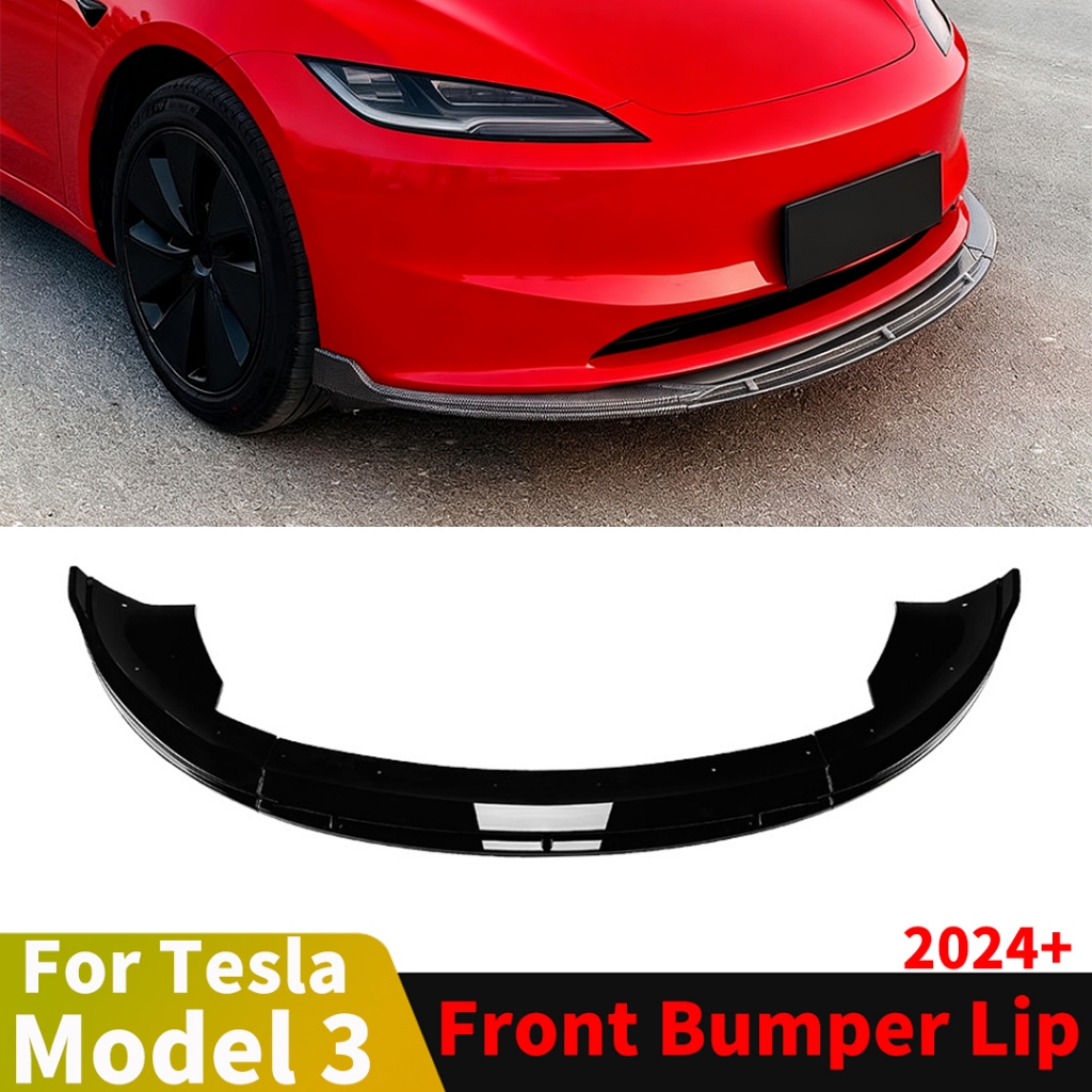 Trước Không Khí Đập Bộ Chia Ốp Lưng Bảo Vệ Môi Cho Tesla Model 3 Cao Nguyên 2024 2025 Điều Chỉnh Phụ Kiện Cơ Thể Bộ Điều Chỉnh