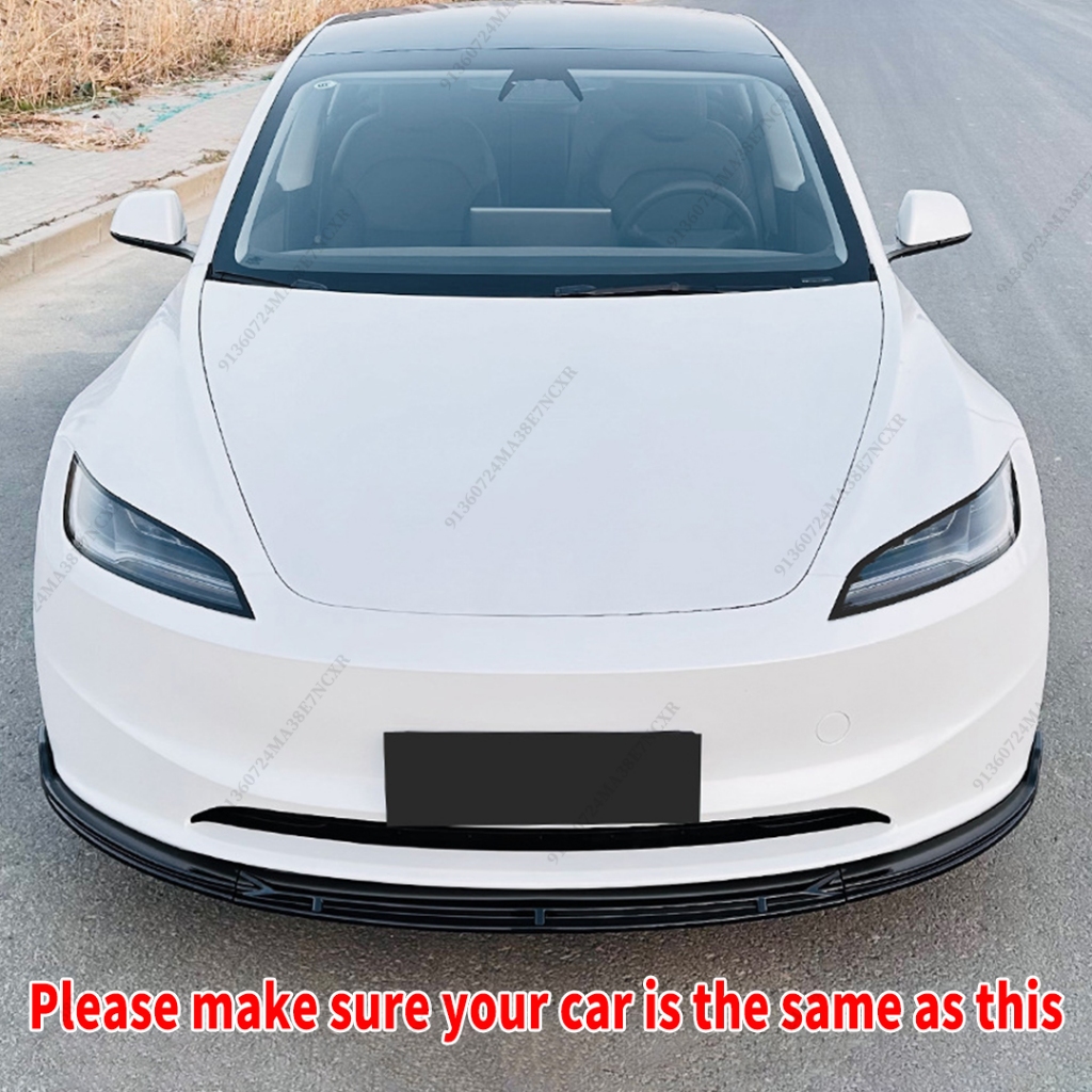 Trước Không Khí Đập Bộ Chia Ốp Lưng Bảo Vệ Môi Cho Tesla Model 3 Cao Nguyên 2024 2025 Điều Chỉnh Phụ Kiện Cơ Thể Bộ Điều Chỉnh