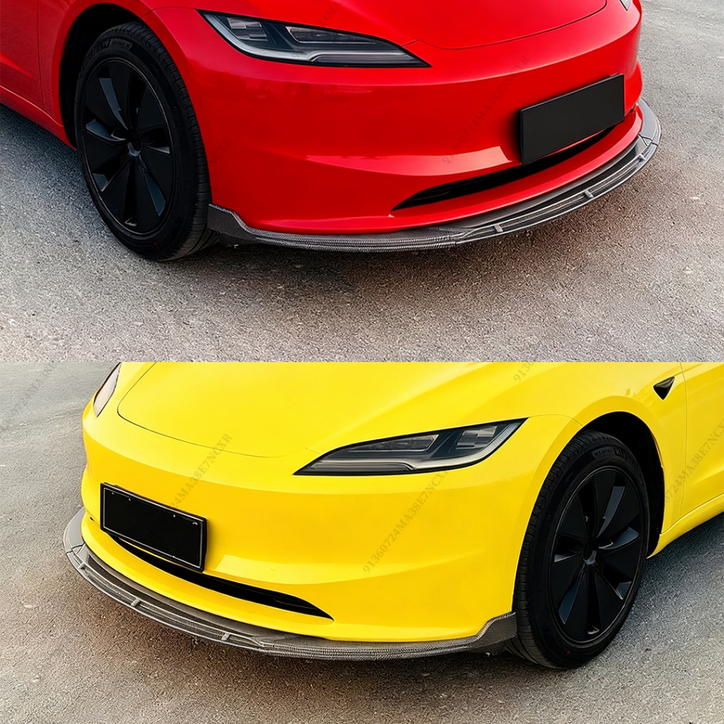 Trước Không Khí Đập Bộ Chia Ốp Lưng Bảo Vệ Môi Cho Tesla Model 3 Cao Nguyên 2024 2025 Điều Chỉnh Phụ Kiện Cơ Thể Bộ Điều Chỉnh