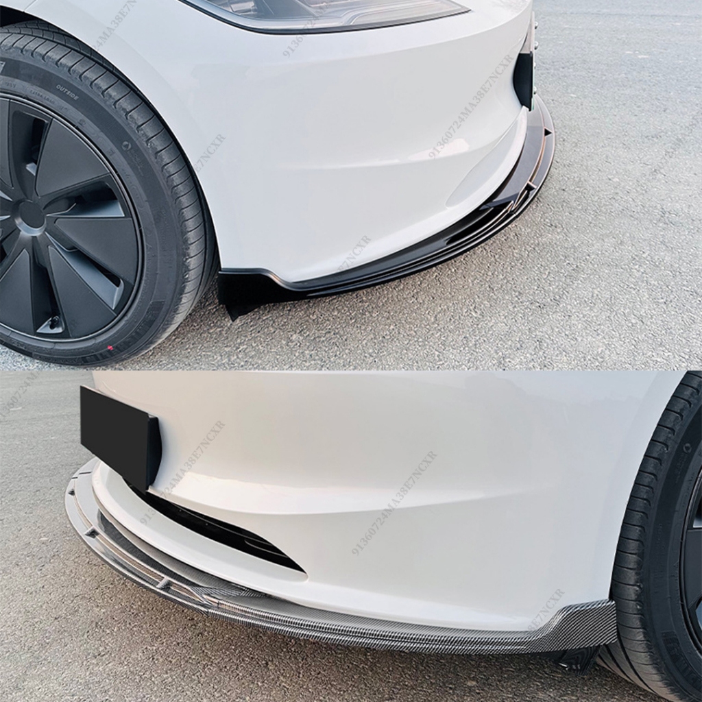 Trước Không Khí Đập Bộ Chia Ốp Lưng Bảo Vệ Môi Cho Tesla Model 3 Cao Nguyên 2024 2025 Điều Chỉnh Phụ Kiện Cơ Thể Bộ Điều Chỉnh