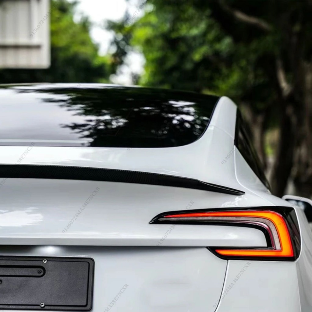 Cánh lướt gió phía sau Cánh làm lệch hướng không khí Boot Lip cho Tesla Model 3 Highland 2024 2025 Phụ kiện điều chỉnh chính hãng Phong cách hiệu suất cao