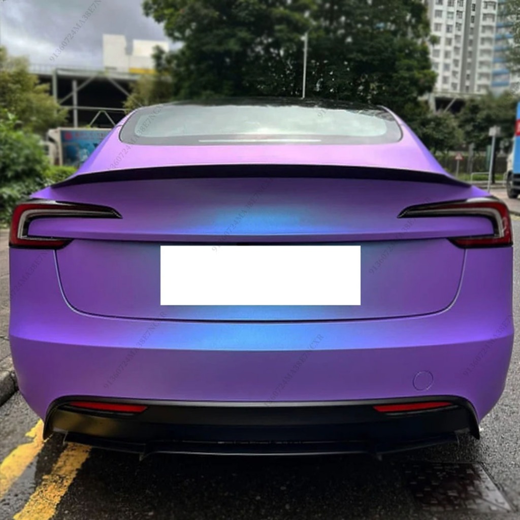 Cánh lướt gió phía sau Cánh làm lệch hướng không khí Boot Lip cho Tesla Model 3 Highland 2024 2025 Phụ kiện điều chỉnh chính hãng Phong cách hiệu suất cao