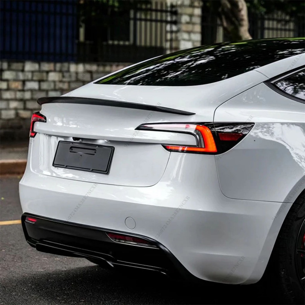 Cánh lướt gió phía sau Cánh làm lệch hướng không khí Boot Lip cho Tesla Model 3 Highland 2024 2025 Phụ kiện điều chỉnh chính hãng Phong cách hiệu suất cao
