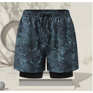 [Plus Size] 150KG Nam Hai Lớp Lót Bơi Rời Oversize In Nhanh Khô Boxer Bơi