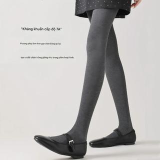 Quần Legging Màu Xám Dày Dặn Cho Nữ - Chất Vải Lông Cừu Giữ Ấm Tốt Cho Mùa Đông