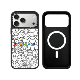 Từ Tính Không Dây Cho iPhone 17 16 15 14 13 Pro Max Plus Rainbow Mulit-Hoa Đen Cạnh Cứng Ốp điện thoại Ốp điện thoại Khắc Logo