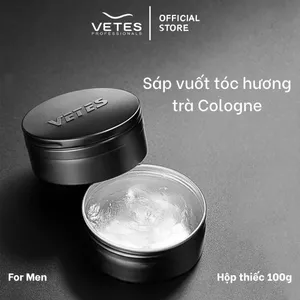 VETES Nam Sáp Tóc Đất Sét Trà Trắng Hương Thơm 100g Thiếc Can