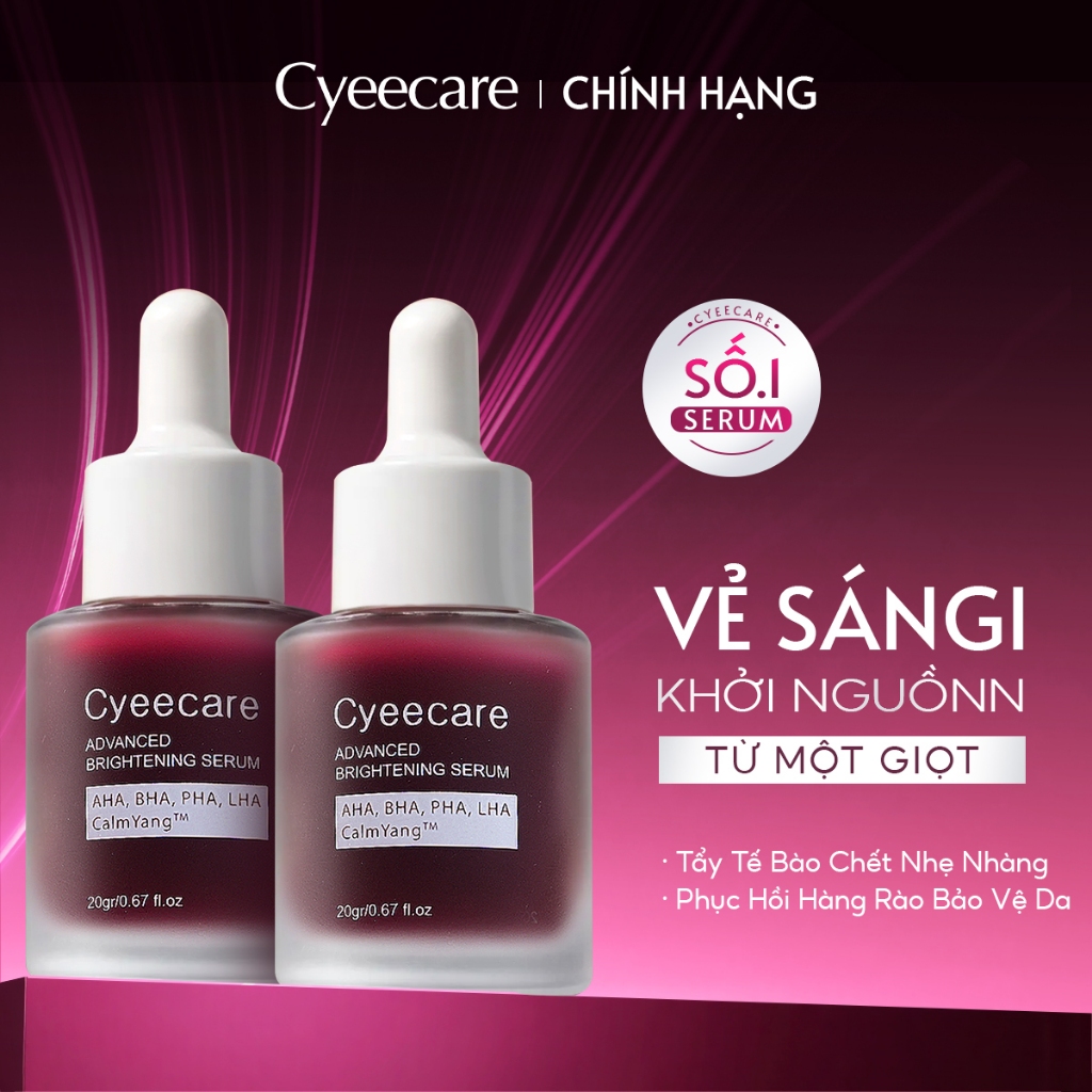 [Cyeecare Chính hãng] Tinh chất giảm mụn BHA AHA PHA LHA, tẩy da chết,mờ thâm mụn & nám,Phục Hồi 15ml